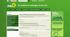Desktop Screenshot of gruene-vaihingen.de