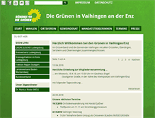 Tablet Screenshot of gruene-vaihingen.de